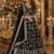 Black Viscose Semi Stitched Lehenga Choli with Embroidery & sequin Work
