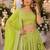 Green Viscose Semi Stitched Lehenga Choli with Embroidery & sequin Work
