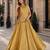 Mustard Silk Free Size Stitched Lehenga Choli with Embroidery & Pearl Work