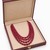 PRECIOUS OVAL SHAPE RUBIES WITH 4 STRANDS 
