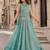 Blue Silk Free Size Stitched Lehenga Choli with Embroidery & Pearl Work