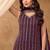 Latest cocktail wear wine chinon sharara suit for women