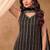 Latest cocktail wear black chinon sharara suit for women