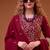 Rani pink straight suit for women georgette fabric