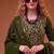 Mahendi green straight suit for women georgette fabric