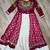 Pink Navaratri Special Kora Cotton Frill Lehenga with Patch Work Georgette Kurti