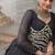 Black Navaratri Special Leheriya Print with Gota-Patti Lace Work Lehenga Choli