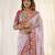 Lavender rangoli silkblend designer embroidered saree with mono banglory blouse