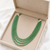 4 rows precious emeralds mala 