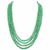 4 rows precious emeralds mala 
