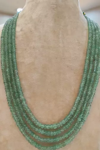 4 rows precious emeralds mala 