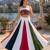 Navratri Multicolor Rayon Cotton Lehenga Choli Set with Mirror Work Blouse