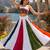 Navratri Multicolor Rayon Cotton Lehenga Choli Set with Mirror Work Blouse