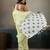 Printed floral ethnic motifs linen digital saree with blouse piece