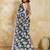 Printed floral ethnic motifs linen digital saree with blouse piece