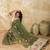 Printed floral ethnic motifs linen digital saree with blouse piece