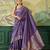 Woven design zari silk blend handloom banarasi saree with blouse piece