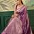 Woven design zari silk blend handloom banarasi saree with blouse piece