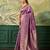 Woven design zari silk blend handloom banarasi saree with blouse piece