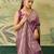 Woven design zari silk blend handloom banarasi saree with blouse piece