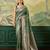 Woven design zari silk blend handloom banarasi saree with blouse piece