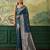 Woven design zari silk blend handloom banarasi saree with blouse piece