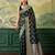 Woven design zari satin handloom mysore silk saree with blouse piece