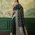 Woven design zari satin handloom mysore silk saree with blouse piece