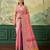 Floral zari pashmina handloom kanjeevaram saree with blouse piece