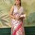 Floral zari pashmina handloom kanjeevaram saree with blouse piece