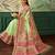 Floral zari pashmina handloom kanjeevaram saree with blouse piece