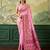 Floral zari pashmina handloom kanjeevaram saree with blouse piece