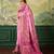 Floral zari pashmina handloom kanjeevaram saree with blouse piece