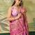 Floral zari pashmina handloom kanjeevaram saree with blouse piece