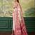 Floral zari pashmina handloom kanjeevaram saree with blouse piece