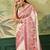 Floral zari pashmina handloom kanjeevaram saree with blouse piece