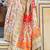 Floral zari pashmina handloom kanjeevaram saree with blouse piece
