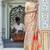 Floral zari pashmina handloom kanjeevaram saree with blouse piece