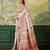 Floral zari pashmina handloom venkatgiri saree with blouse piece