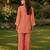 Women ethnic motifs embroidered regular thread work kurta with palazzo