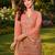 Women ethnic motifs embroidered regular thread work kurta with palazzo