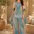 Women ethnic motifs embroidered regular thread work kurta with palazzo & with dupatta