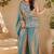 Women ethnic motifs embroidered regular thread work kurta with palazzo & with dupatta