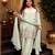 Women ethnic motifs embroidered regular thread work kurta with palazzo & with dupatta