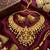 Gold plated south indian temple jewelry set-traditional festive necklace with earrings-bollywood style ethnic set