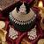 Kundan bridal choker jewelry set with  beads | indian wedding necklace, drop earrings & maang tikka