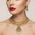 Gold plated south indian temple traditional indian jewelry set bollywood style bridal wedding choker set festive wear