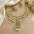 Gold plated south indian temple traditional indian jewelry set bollywood style bridal wedding choker set festive wear