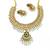 Gold plated south indian temple traditional indian jewelry set bollywood style bridal wedding choker set festive wear