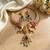 Antique gold temple jewelry set with kundan elephant motif necklace & earrings – indian bridal wedding choker